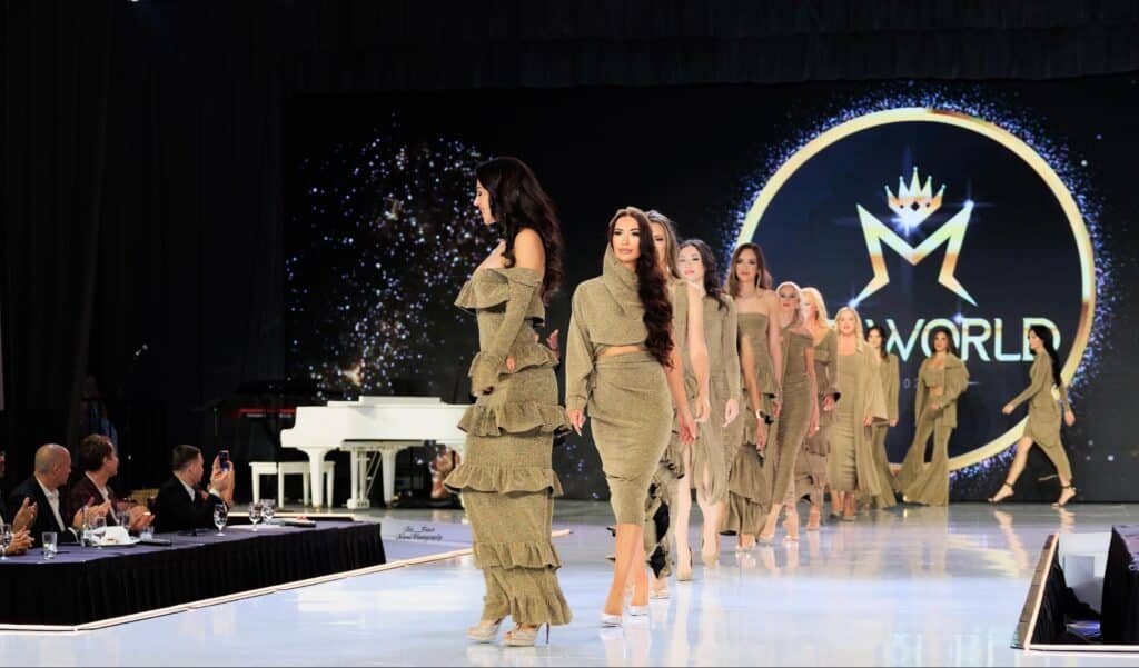 Maru Gulishan Stuns at Ms. World 2024 with Her Dazzling Gold Collection