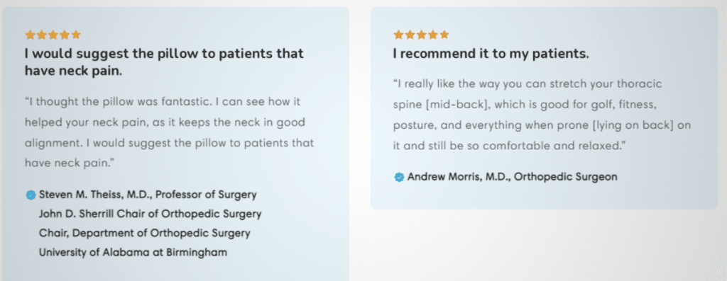 DaVinci Orthopedic Pillow Enhanced Comfort and Support for Improved Sleep - 2