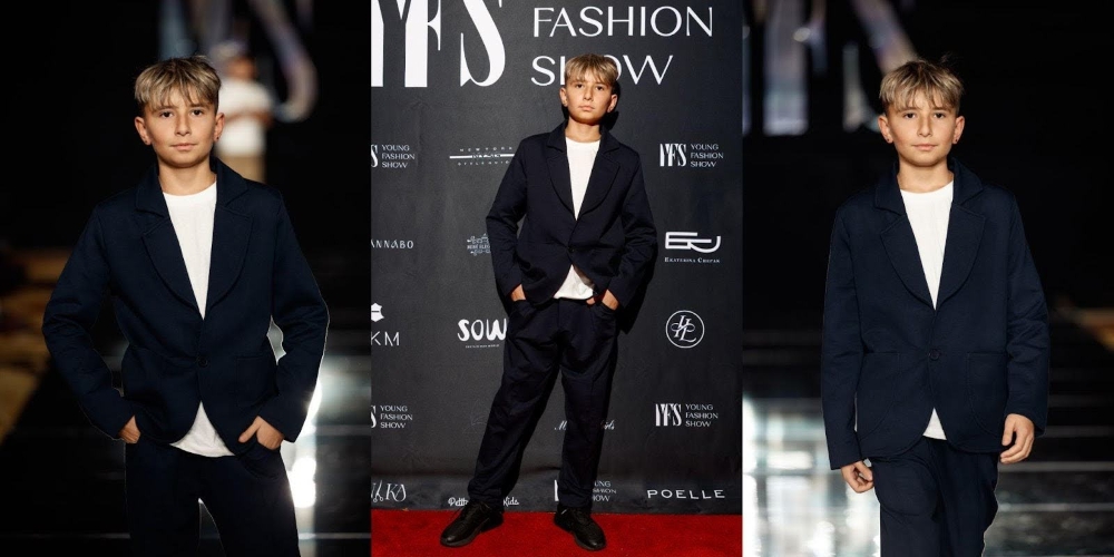 Young, Bold, and Ready to Shine: Jonathan Tkachenko’s Fashion Show Debut