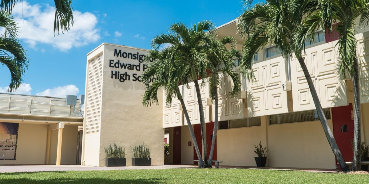 Miami Parents of High School Teens Eagerly Awaiting Monsignor Edward Pace High School's Open House
