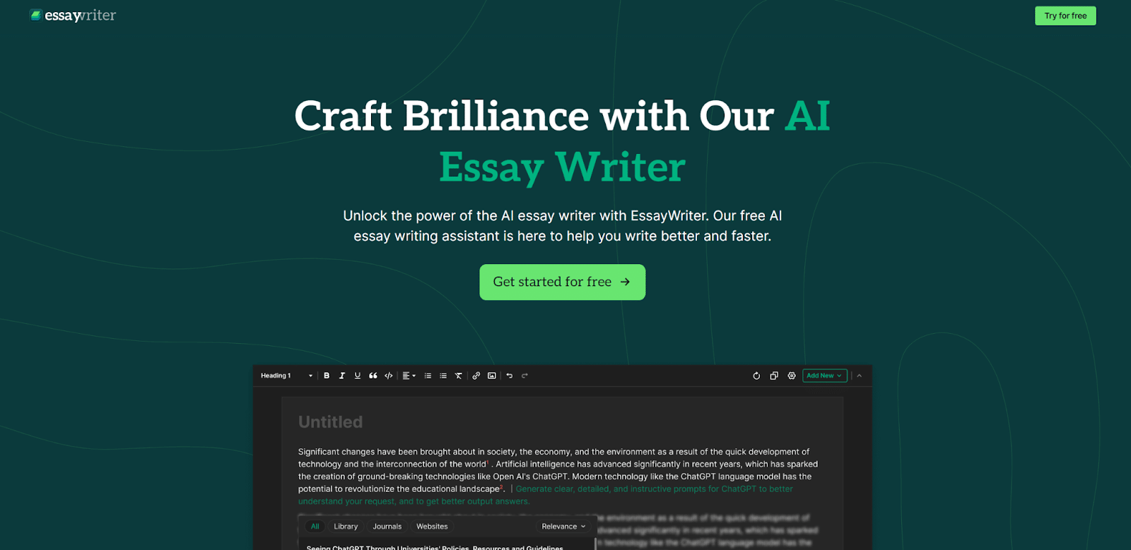 EssayWriter Review: An AI Essay Writer That Transforms Essay Writing
