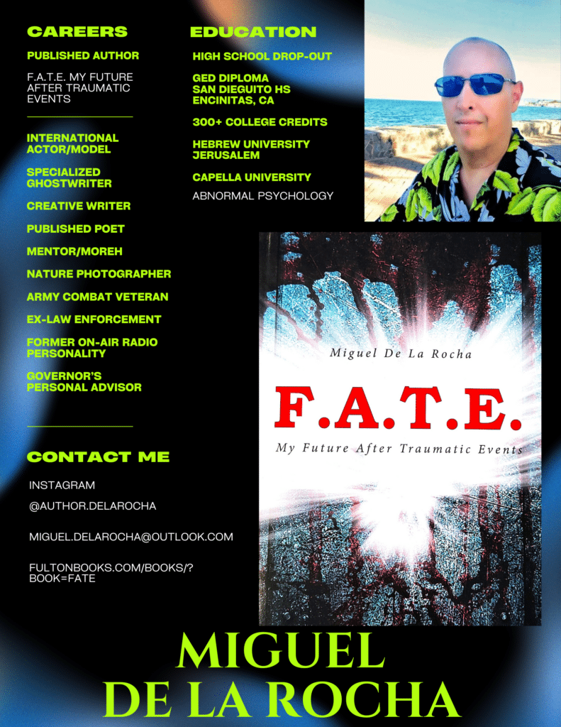 Miguel De La Rocha, Author: A Future After Traumatic Events