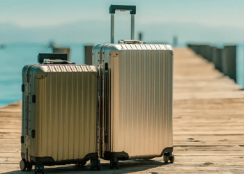 TREK Aluminum Suitcase in Champagne Sleek, Strong, Stylish