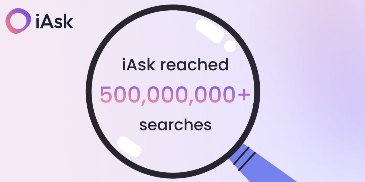 iAsk AI Reaches 500 Million Searches with Strong Growth Trajectory