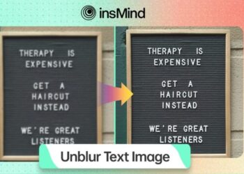 How to Unblur Text in Images Using insMind’s AI Tool
