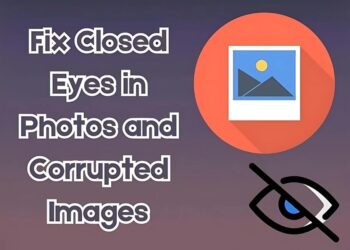 Discovering how to fix closed eyes and fix corrupted images through software and online tools.
