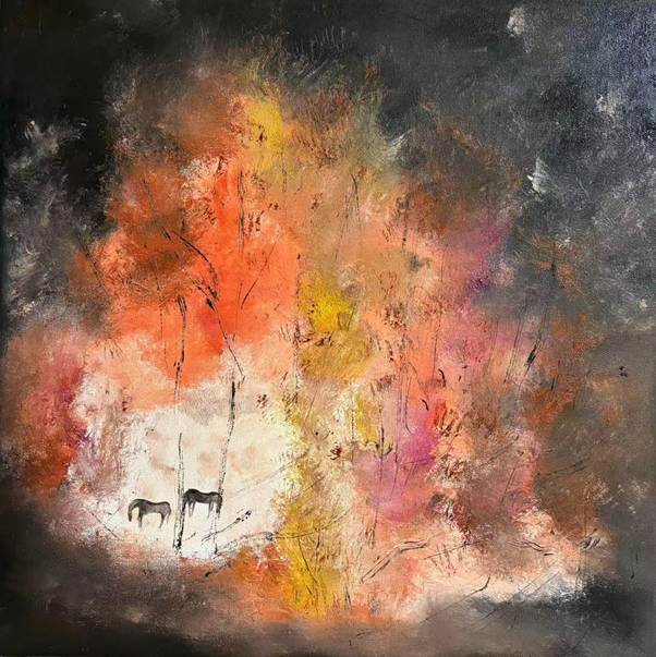 "Color Breathes, Emotion Grows" — The Abstract Visual Language of Jiajing Wang