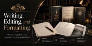 Writing, Editing, and Formatting: The Three Stages That Turn a Manuscript Into a Professional Book