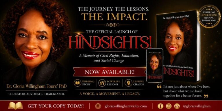 Hindsights by Gloria Willingham-Toure Offers a Powerful Memoir for a Divided Era