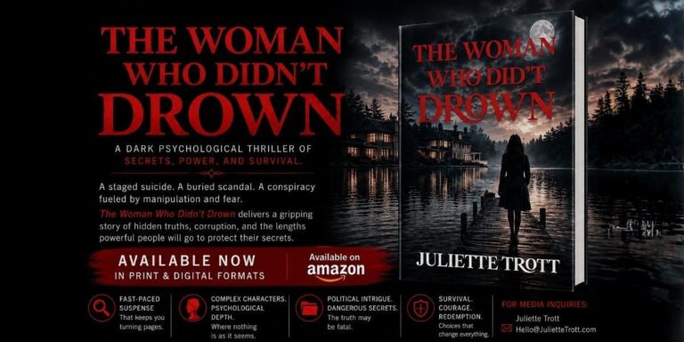 Juliette Trott's The Woman Who Didn't Drown Emerges as a Psychological Thriller Fueled by Power, Secrets, and Suspicion