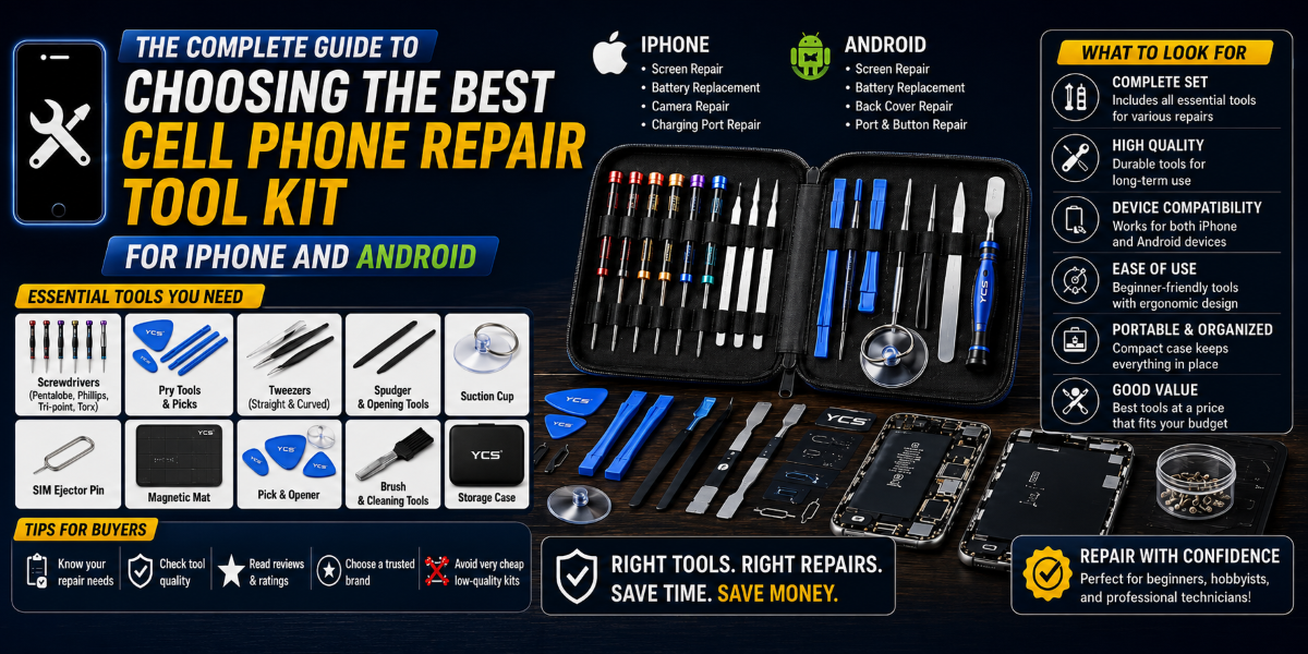 An Essential Guide to Choosing a Cell Phone Repair Tool Kit for iPhone and Android