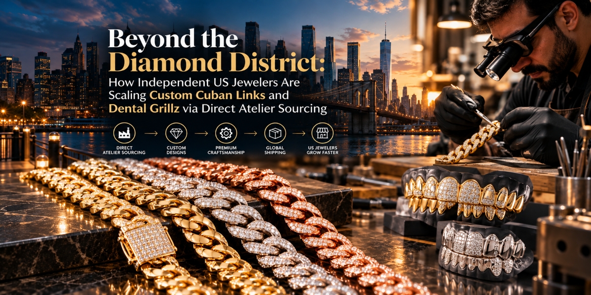 Beyond the Diamond District and How Independent US Jewelers Are Scaling Custom Cuban Links and Dental Grillz via Direct Atelier Sourcing