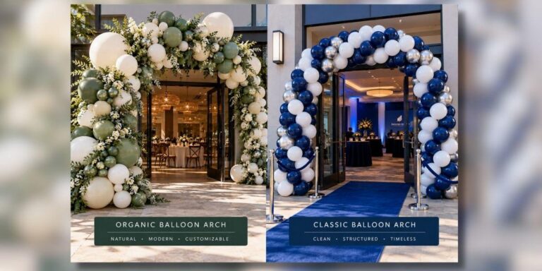 Organic vs. Classic: The Two Balloon Arch Styles, Explained
