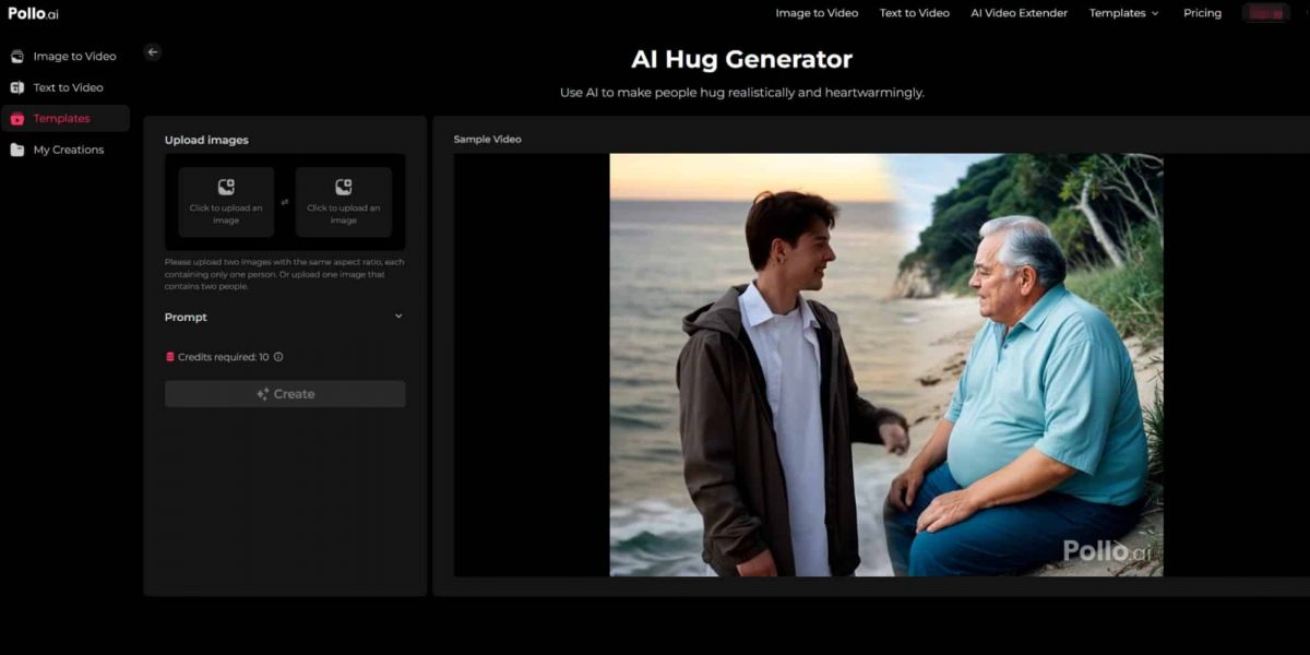 How To Use Pollo AI To Create AI Hug Videos Quickly and Easily