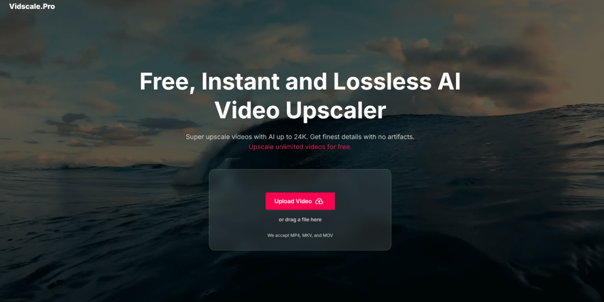Vidscale.pro: Revolutionizing Video Quality with AI Video Upscaler