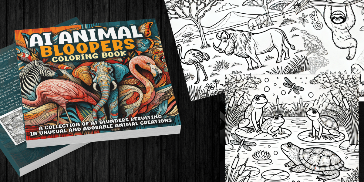 AI Animal Bloopers Coloring Book Explore AI’s Funny Mishaps