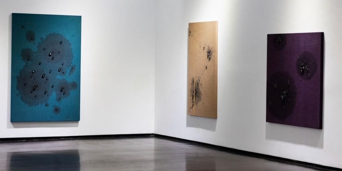 Abstract Energy Meets Ethereal Form in Between Movement and Stillness At AP Space