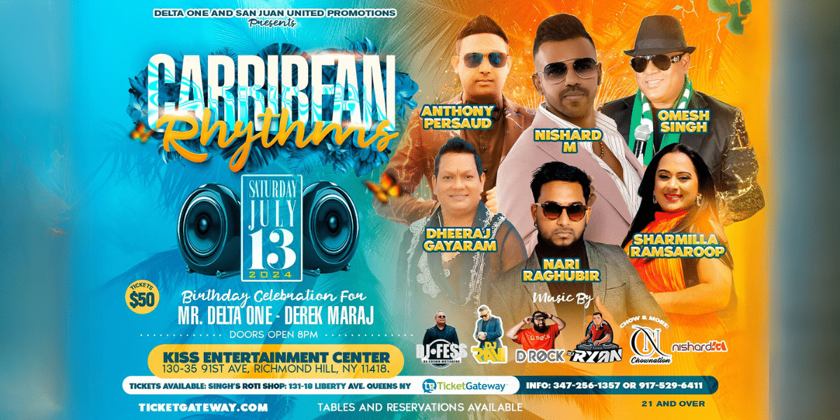 Caribbean Rhythms to Take Over Kiss Entertainment Center in Richmond Hill