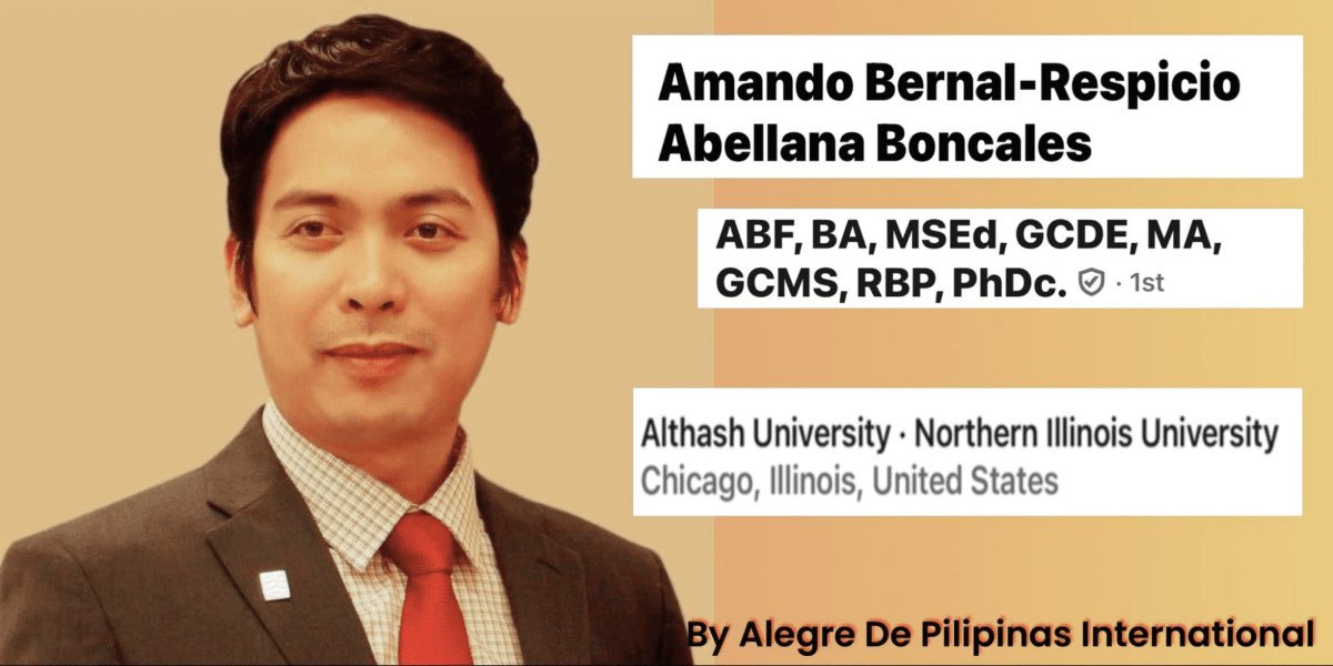 Dr. Amando Bernal-Respicio Abellana Boncales Amando Boncales’ Story