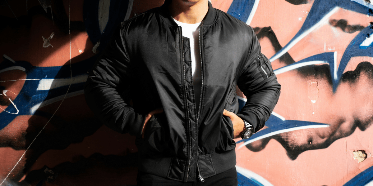 The Timeless Charm Of The Black Nylon Bomber Jacket