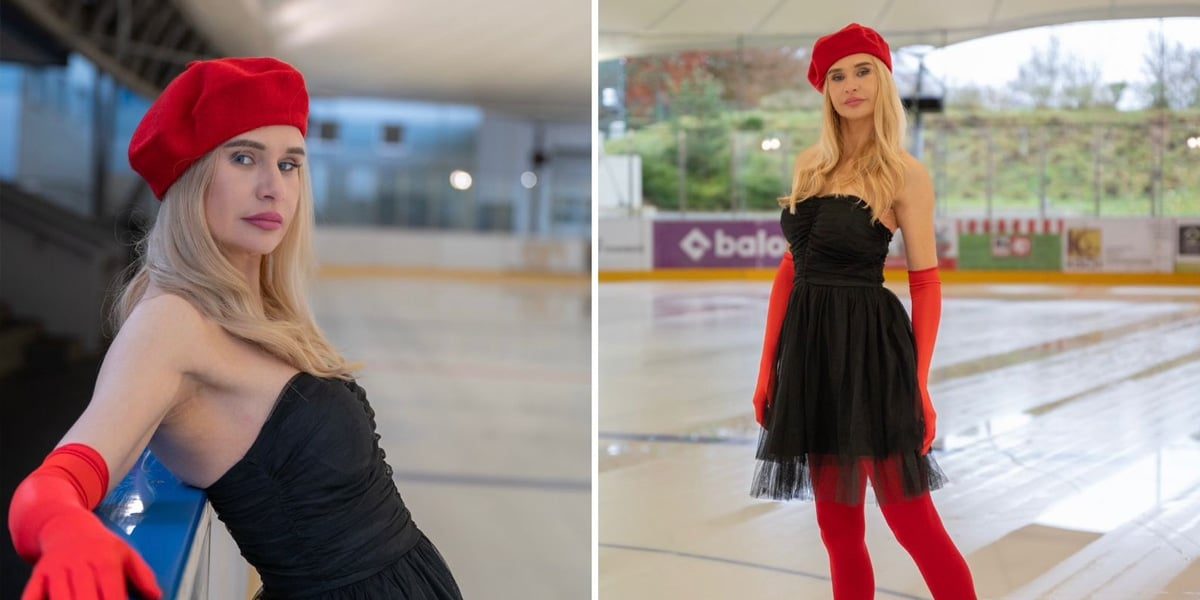 Alina Fanta's Skating Elegance: Winter Fashion on the Ice