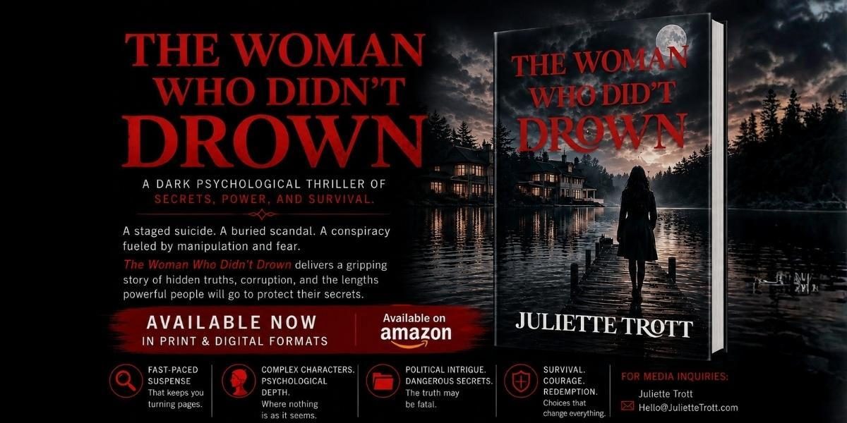 Juliette Trott's The Woman Who Didn't Drown Emerges as a Psychological Thriller Fueled by Power, Secrets, and Suspicion