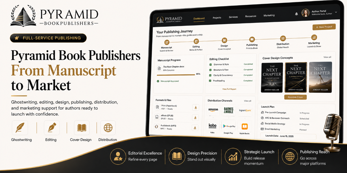 Pyramid Book Publishers Offers Professional Book Publishing Services for Authors Ready to Build a Lasting Legacy
